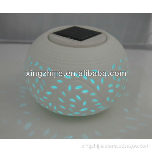 2015 new design solar led ceramic promotion